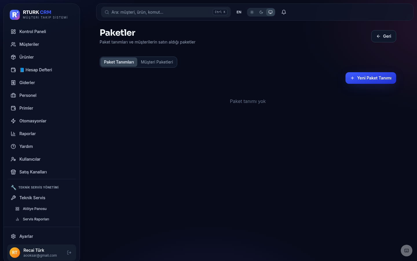 Randevu Pro seans paketleri