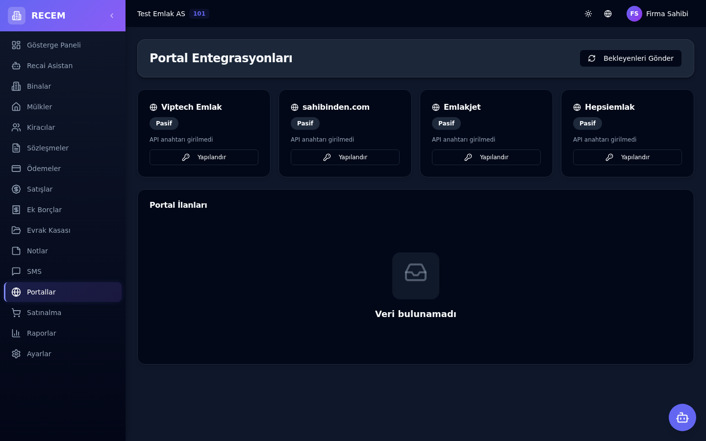 Portal entegrasyonları