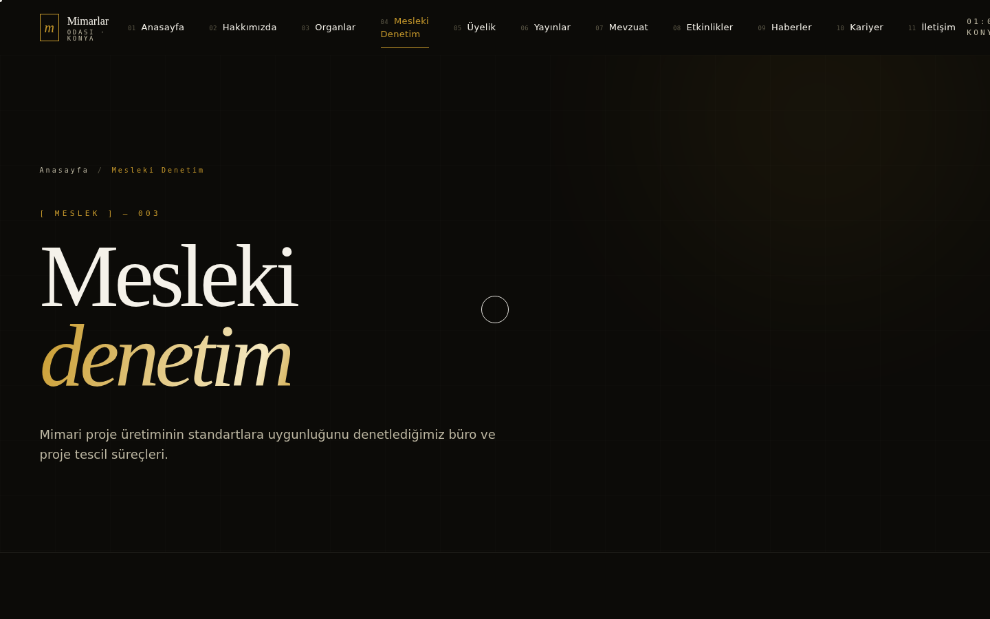 Mesleki Denetim — Mimarlar Odası Konya