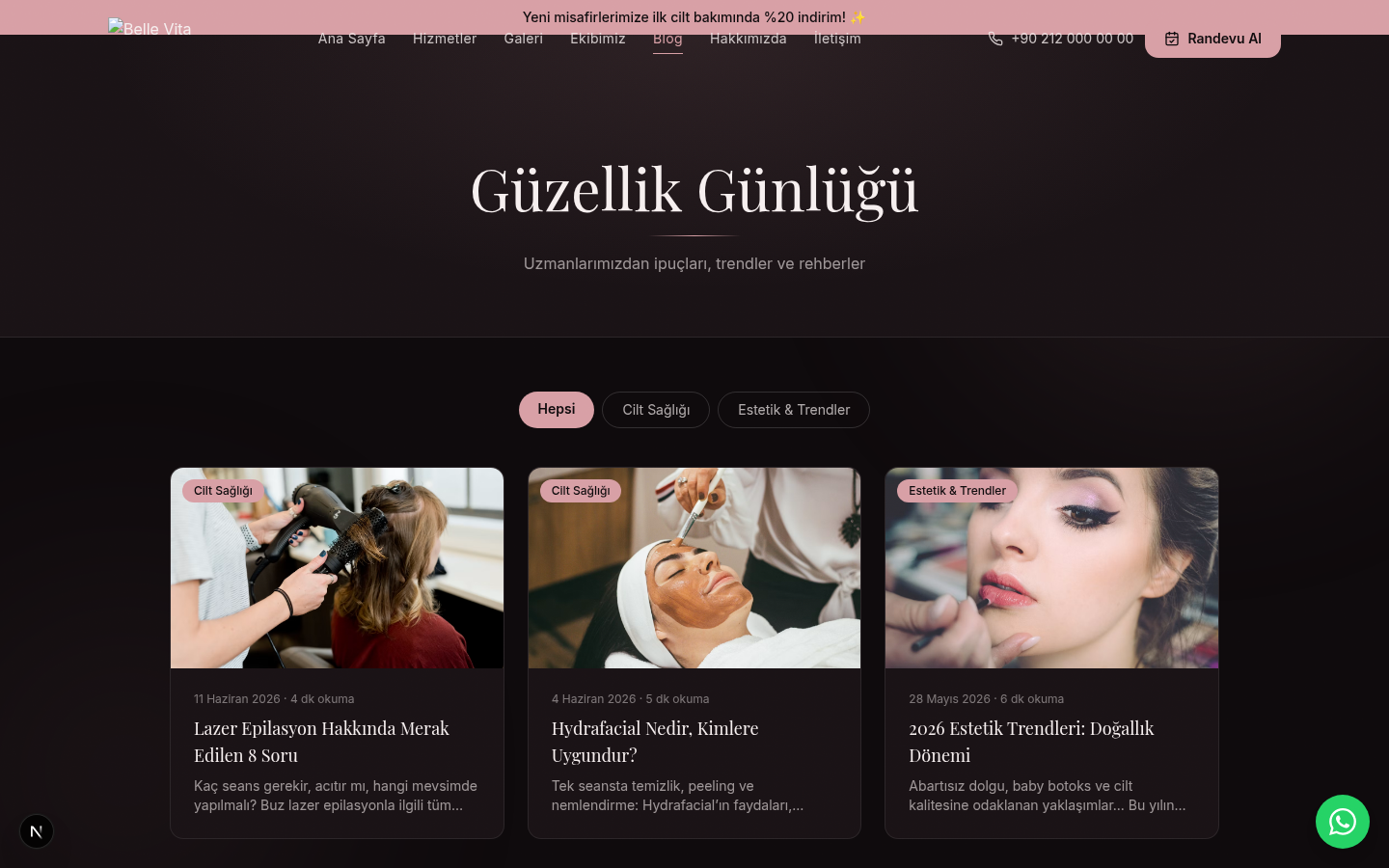 Güzellik Rehberi — Blog