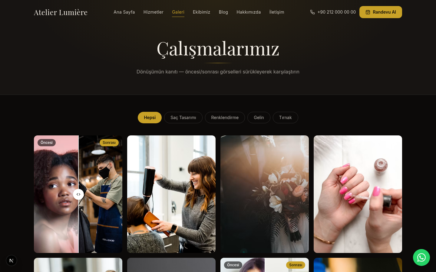 Çalışmalarımız — Before & After Galeri